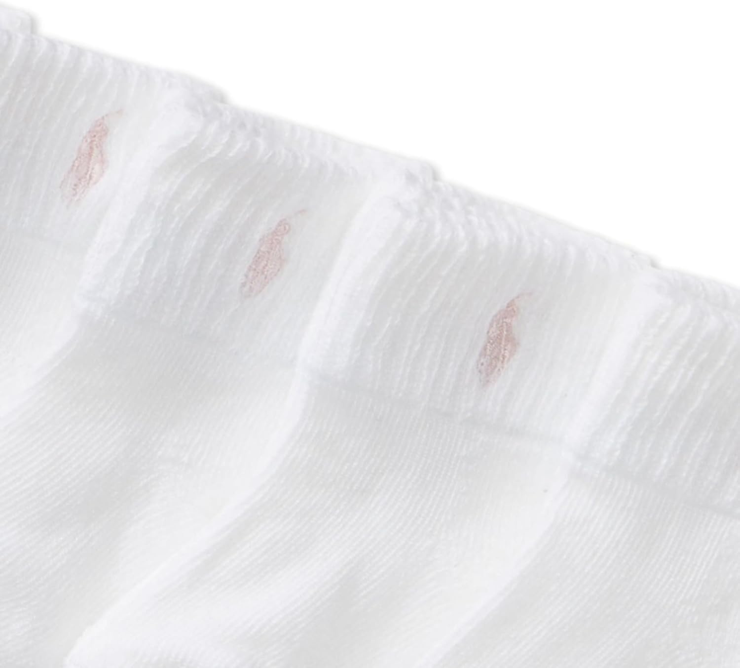 imagePolo Ralph Lauren Babys Classic Sport Ankle Socks 6 Pair Pack Soft Stretchy Yarn amp Stay Up TopWhite Pink Pony