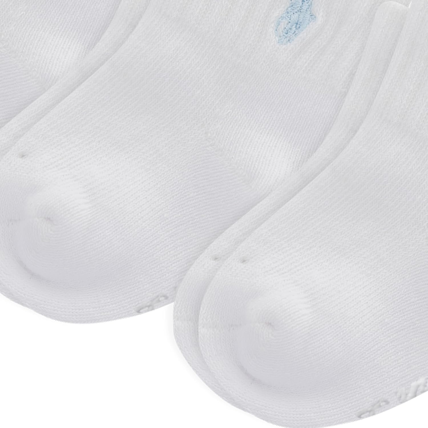 imagePolo Ralph Lauren Babys Classic Sport Ankle Socks 6 Pair Pack Soft Stretchy Yarn amp Stay Up TopWhite Soft Blue Pony