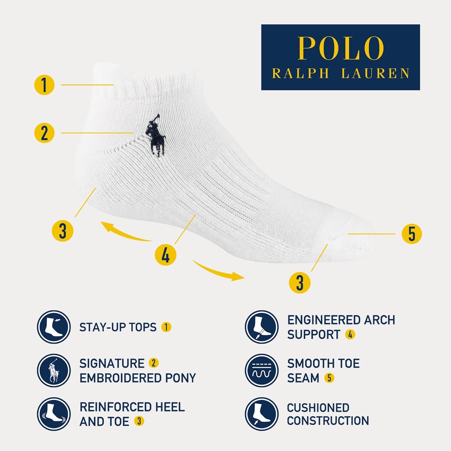 imagePolo Ralph Lauren Boys Boys Solid Low CutWhite