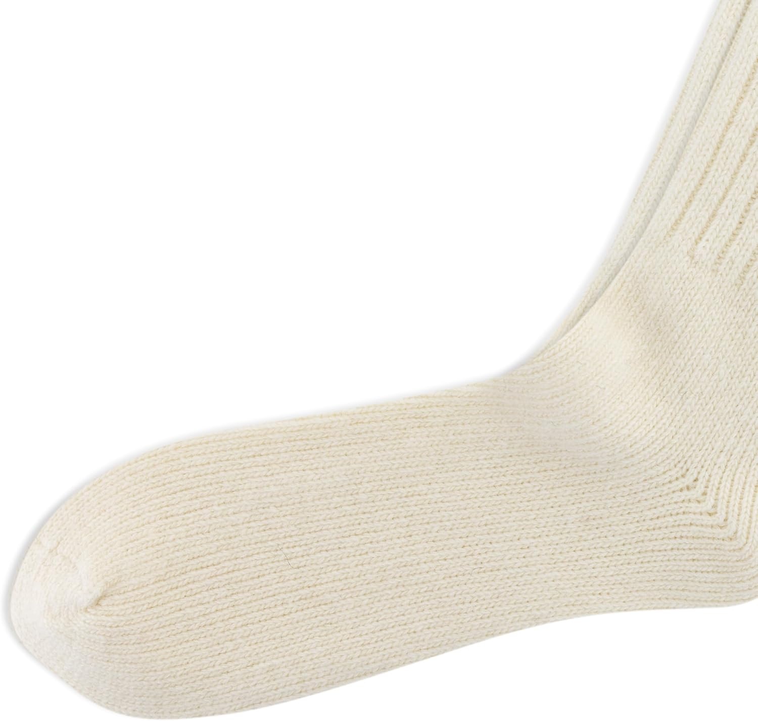 imagePolo Ralph Lauren Mens Casual Wool Ribbed Boot Crew Socks 1 Pair Pack Doer LambswoolIvory