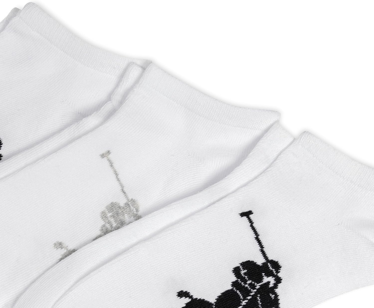 imagePolo Ralph Lauren Mens Classic Sport Big Pony Low Cut Socks 3 Pair Pack Soft and Lightweight Cotton ComfortWhite