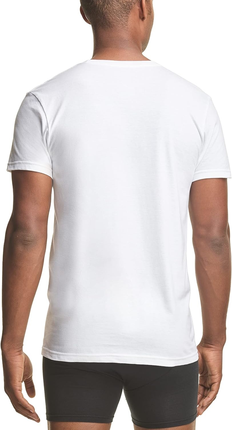 imagePolo Ralph Lauren Mens Classic Stretch Crew Undershirts Big amp Tall 3PackWhiteNavy 3 Pack