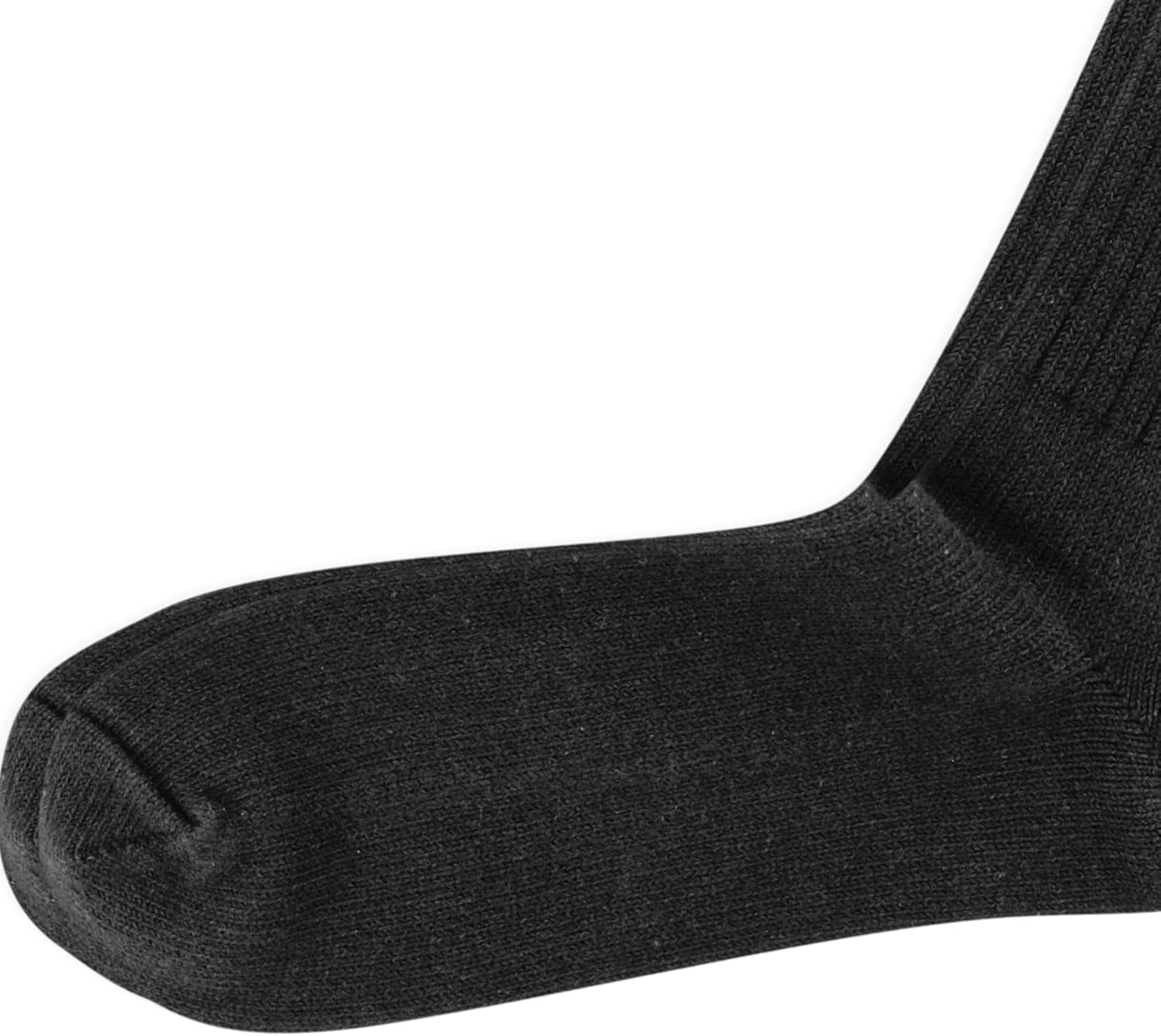 imagePolo Ralph Lauren Mens Cotton Ribbed Dress Crew Socks 1 Pair Pack Solid Color Cushioned ComfortBlack