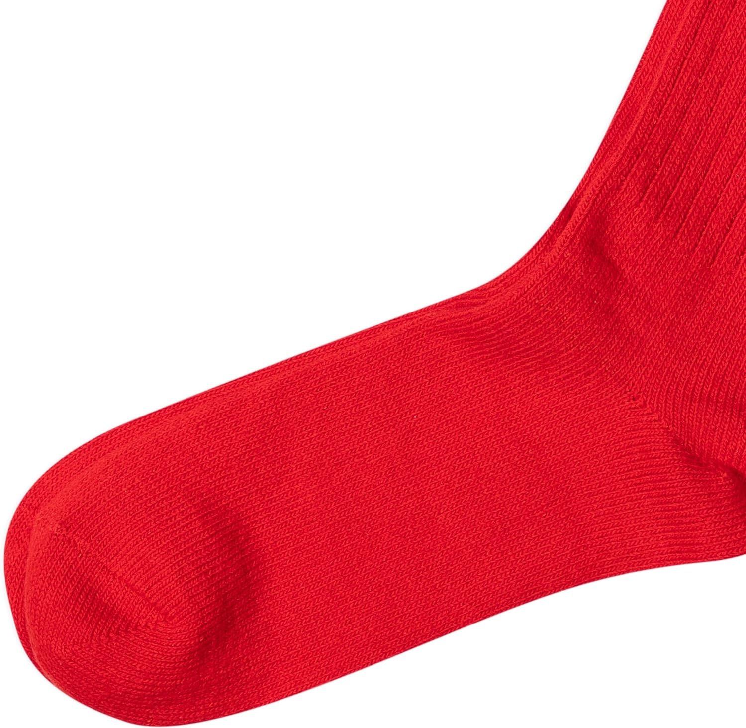 imagePolo Ralph Lauren Mens Cotton Ribbed Dress Crew Socks 1 Pair Pack Solid Color Cushioned ComfortRed