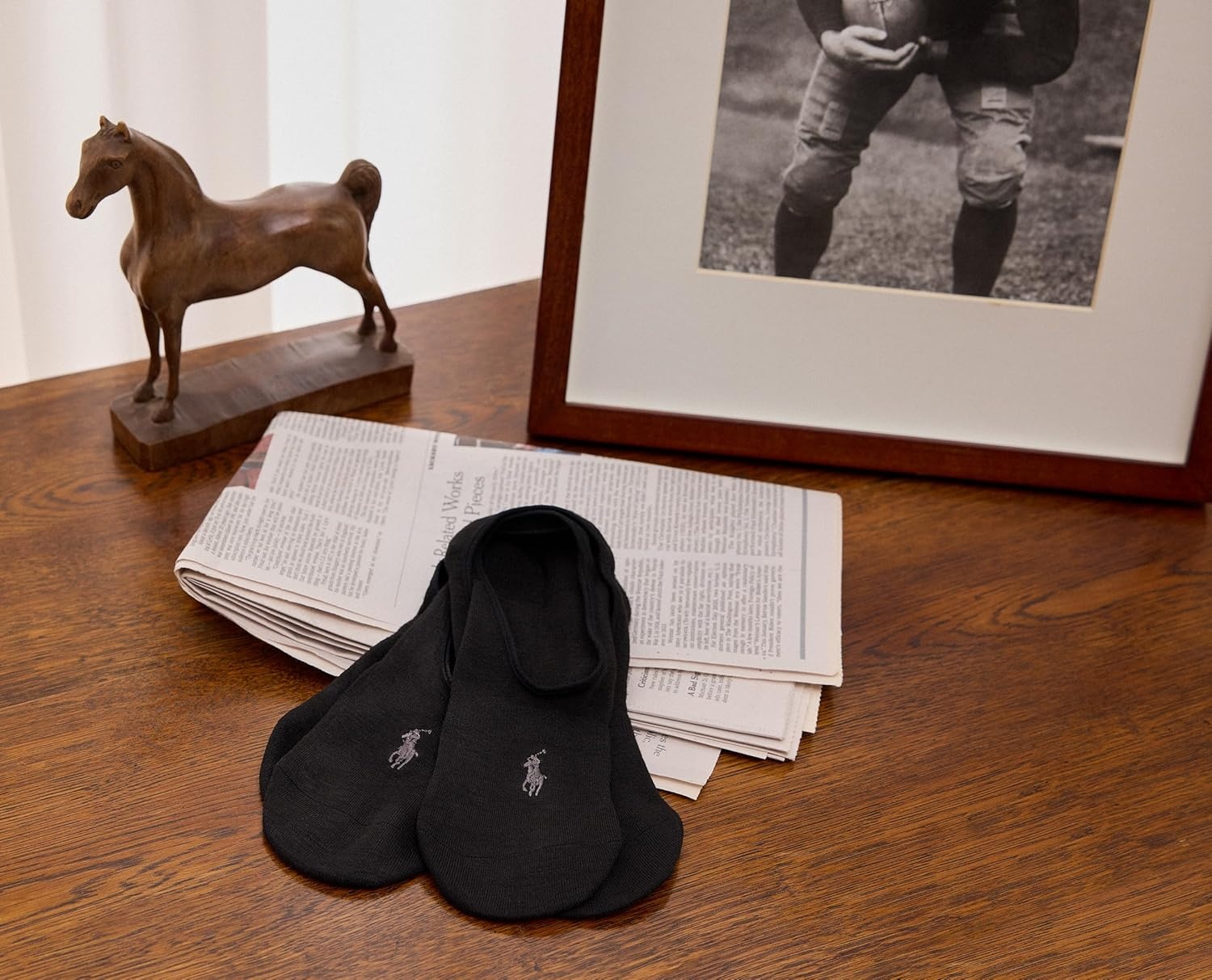 imagePolo Ralph Lauren Mens Dress Liner Socks 3 Pair Pack Lightweight Cotton Comfort with NonSlip HeelBlack