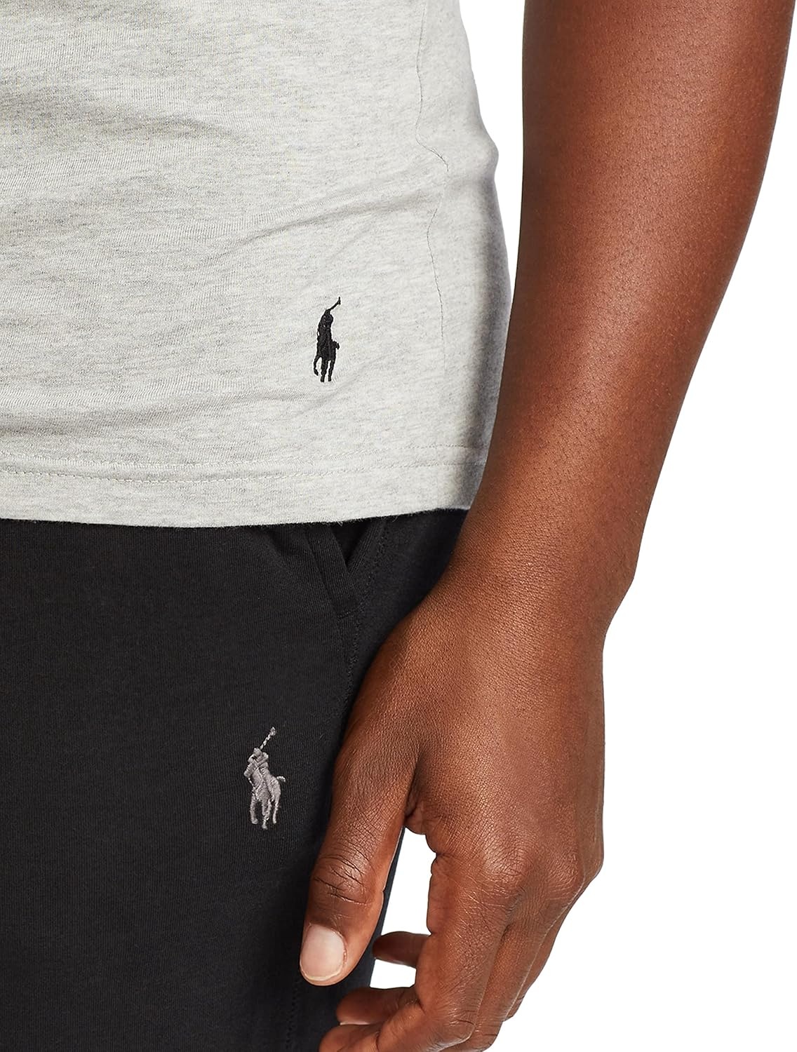 imagePolo Ralph Lauren Mens Slim Fit Cotton Tank 3PackAndover HeatherBlack Madison HeatherBlack BlackRed 3 Pack