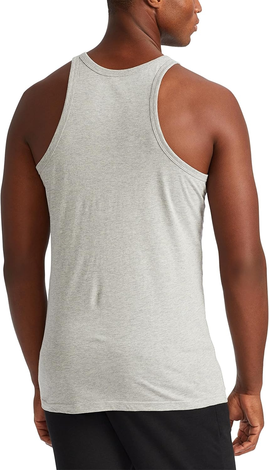 imagePolo Ralph Lauren Mens Slim Fit Cotton Tank 3PackAndover HeatherBlack Madison HeatherBlack BlackRed 3 Pack