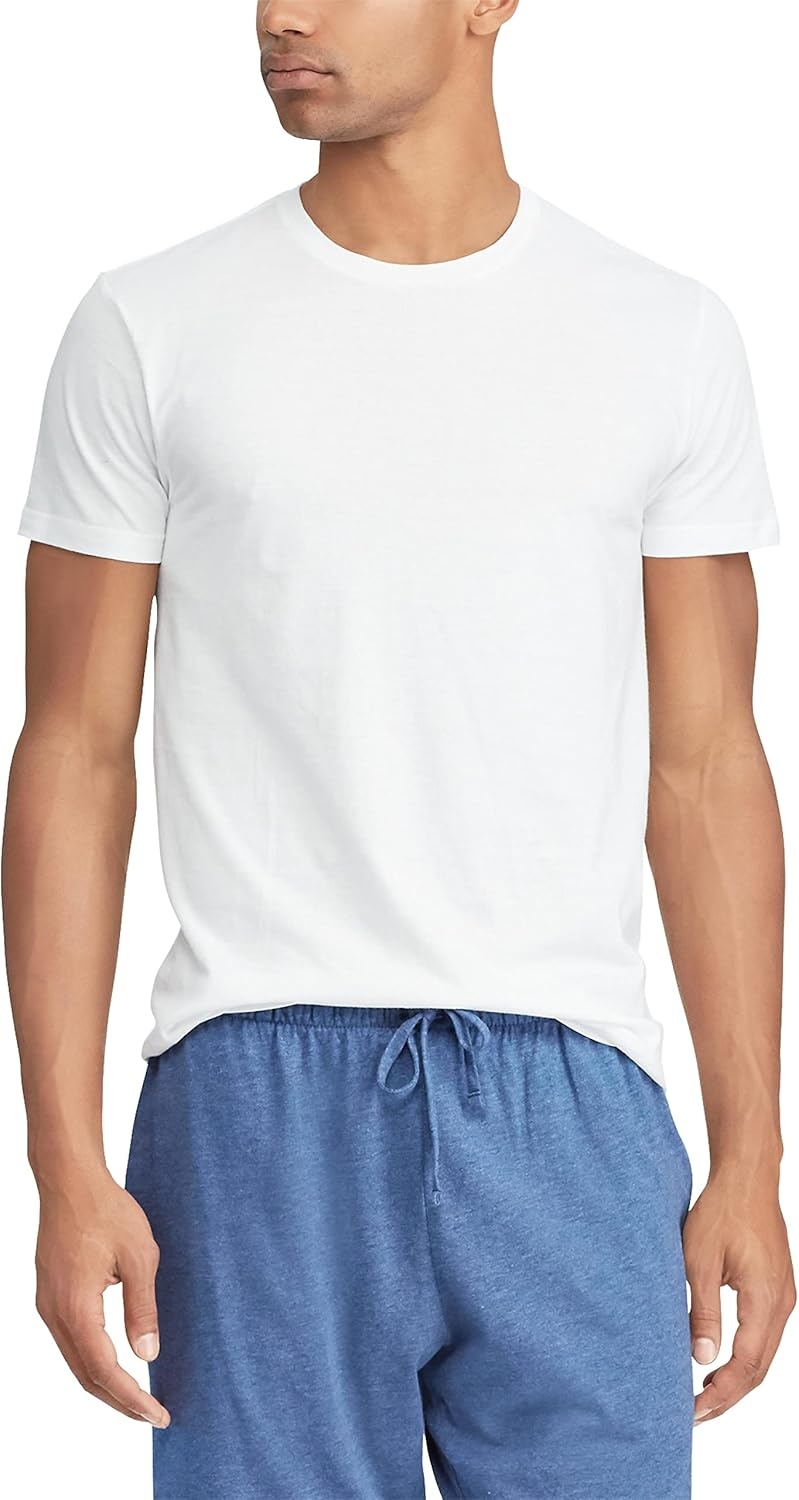 imagePolo Ralph Lauren Mens TShirt Pack 3Pack Cotton Mens Clothing Crewneck Undershirt Slim Fit ShortSleeve TeesNavyWhite WhiteNavy BlackWhite 3 Pack