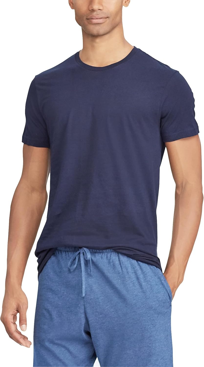 imagePolo Ralph Lauren Mens TShirt Pack 3Pack Cotton Mens Clothing Crewneck Undershirt Slim Fit ShortSleeve TeesNavyWhite WhiteNavy BlackWhite 3 Pack