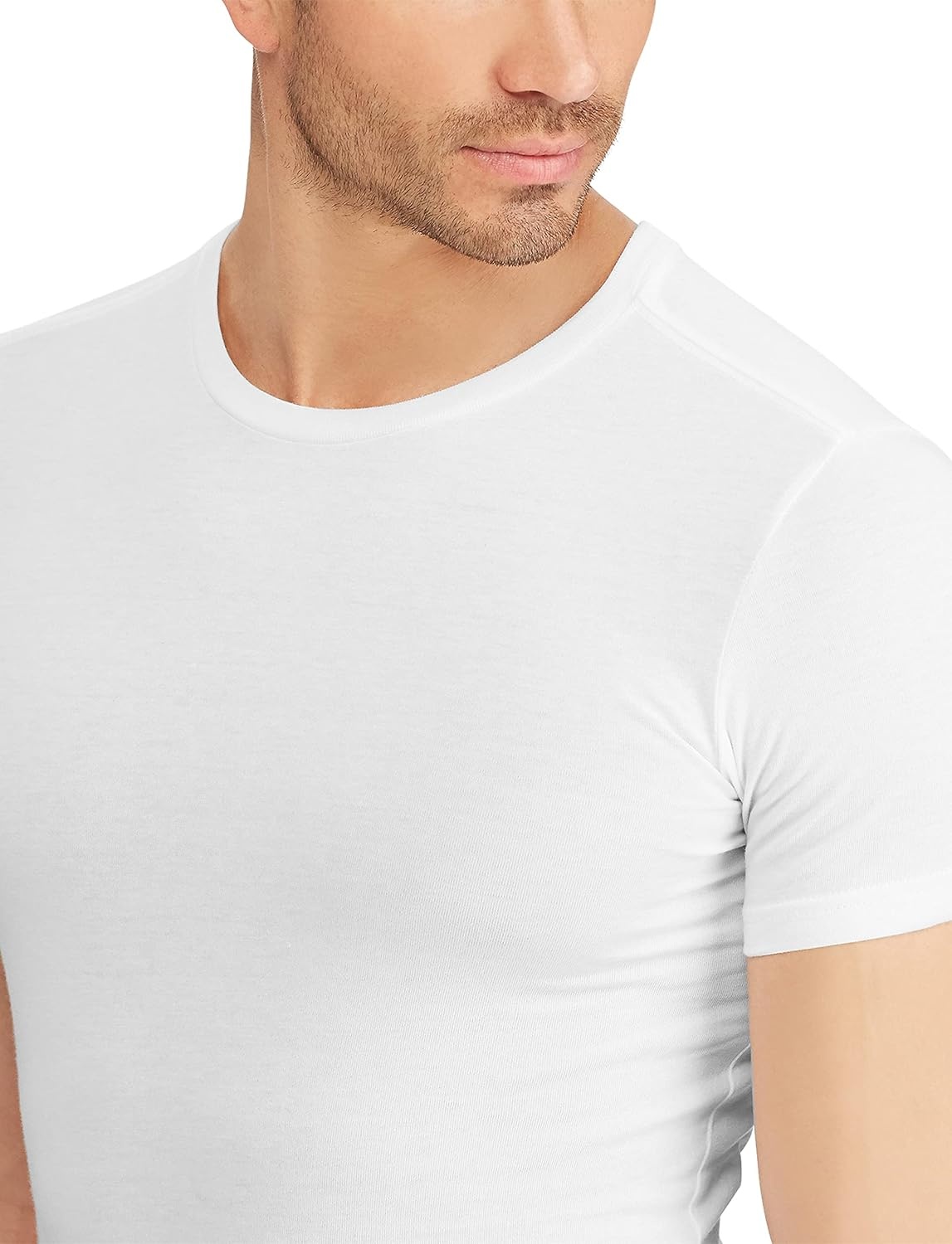 imagePolo Ralph Lauren Mens TShirt Pack 3Pack Cotton Mens Clothing Crewneck Undershirt Slim Fit ShortSleeve TeesWhiteNavy 3 Pack