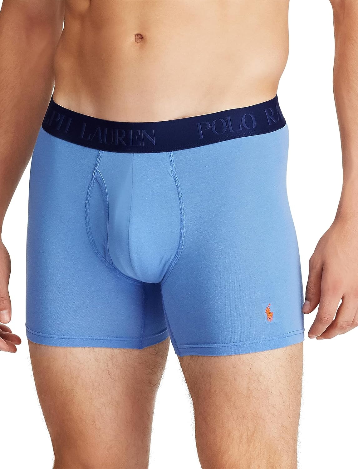 imagePolo Ralph Lauren Underwear Mens 4D Flex Cotton Modal Boxer Briefs 3 PackBlueRoyalDeep Atlantic 3 Pack