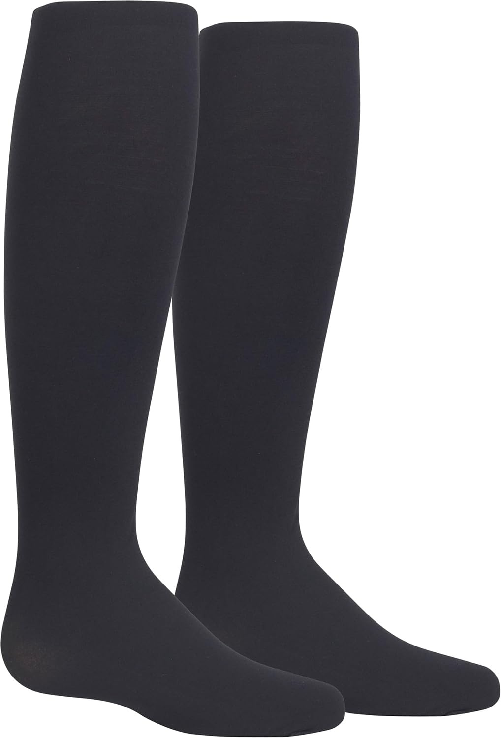 imagePolo Ralph Lauren girls Ultra Soft Microfiber Tights 2 Pair Pack Pinchfree FitBlack
