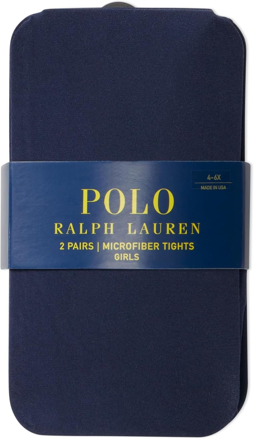 imagePolo Ralph Lauren girls Ultra Soft Microfiber Tights 2 Pair Pack Pinchfree FitNavy