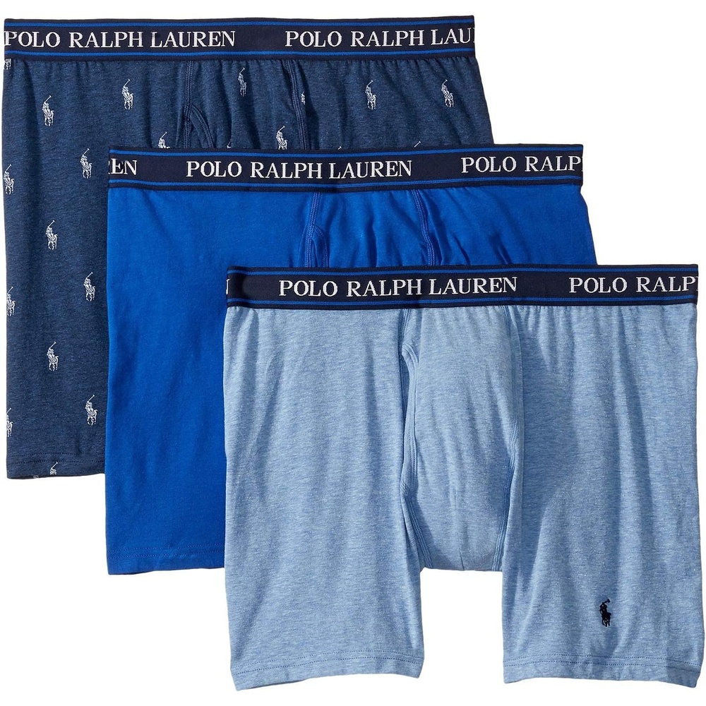 imagePOLO RALPH LAUREN Classic Fit Stretch Boxer BriefsPale Royal HeatherMonroe Blue HeatherBlue Saturn