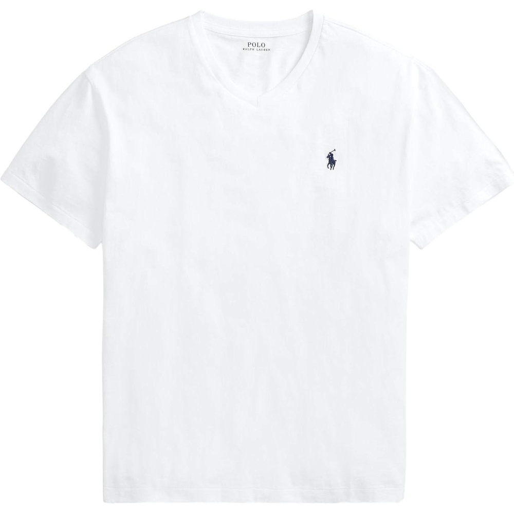 imagePOLO RALPH LAUREN Classic Fit VNeck TShirtBasic White