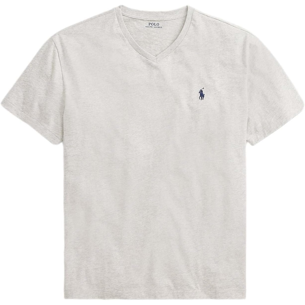 imagePOLO RALPH LAUREN Classic Fit VNeck TShirtRalph Lauren Grey Heather