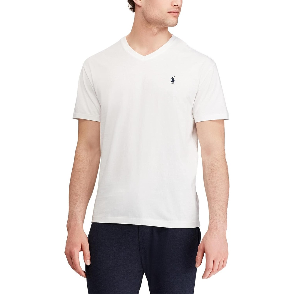 imagePOLO RALPH LAUREN Classic Fit VNeck TShirtWhite