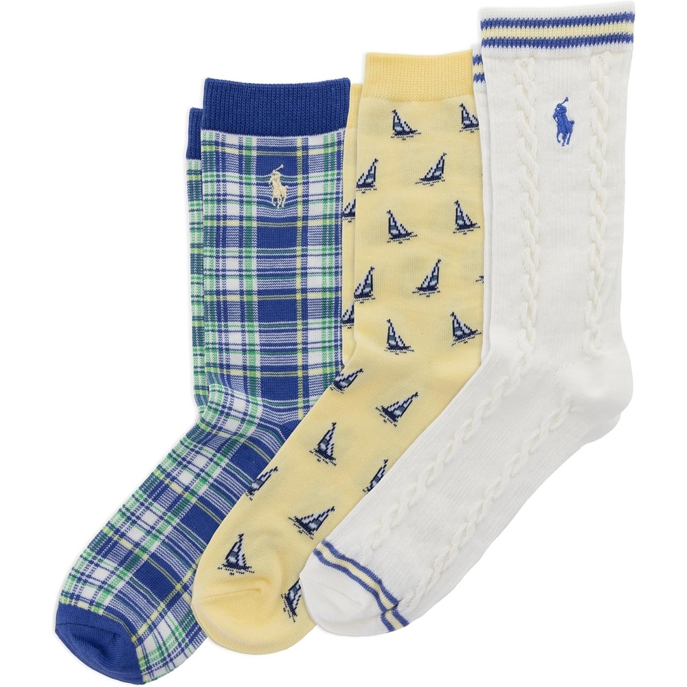 imagePOLO RALPH LAUREN unisexbaby Nautical 3pkIvory