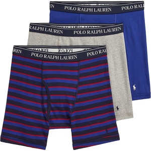 POLO RALPH LAUREN Classic Fit Stretch Boxer Briefs(Blue)