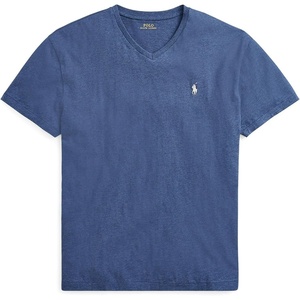 POLO RALPH LAUREN Classic Fit V-Neck T-Shirt(Derbyblue Heather)