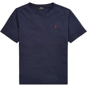 POLO RALPH LAUREN Classic Fit V-Neck T-Shirt(Navy)