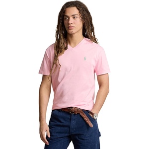 POLO RALPH LAUREN Classic Fit V-Neck T-Shirt(Pink)