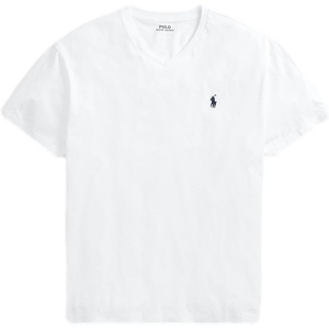 POLO RALPH LAUREN Classic Fit V-Neck T-Shirt(Ralph Lauren White)