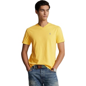 POLO RALPH LAUREN Classic Fit V-Neck T-Shirt(Yellow)