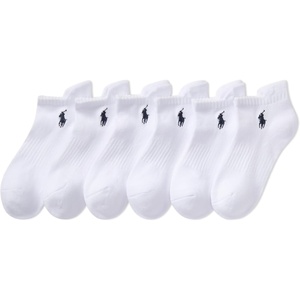 Polo Ralph Lauren Boys Boy’s Solid Low Cut(White)