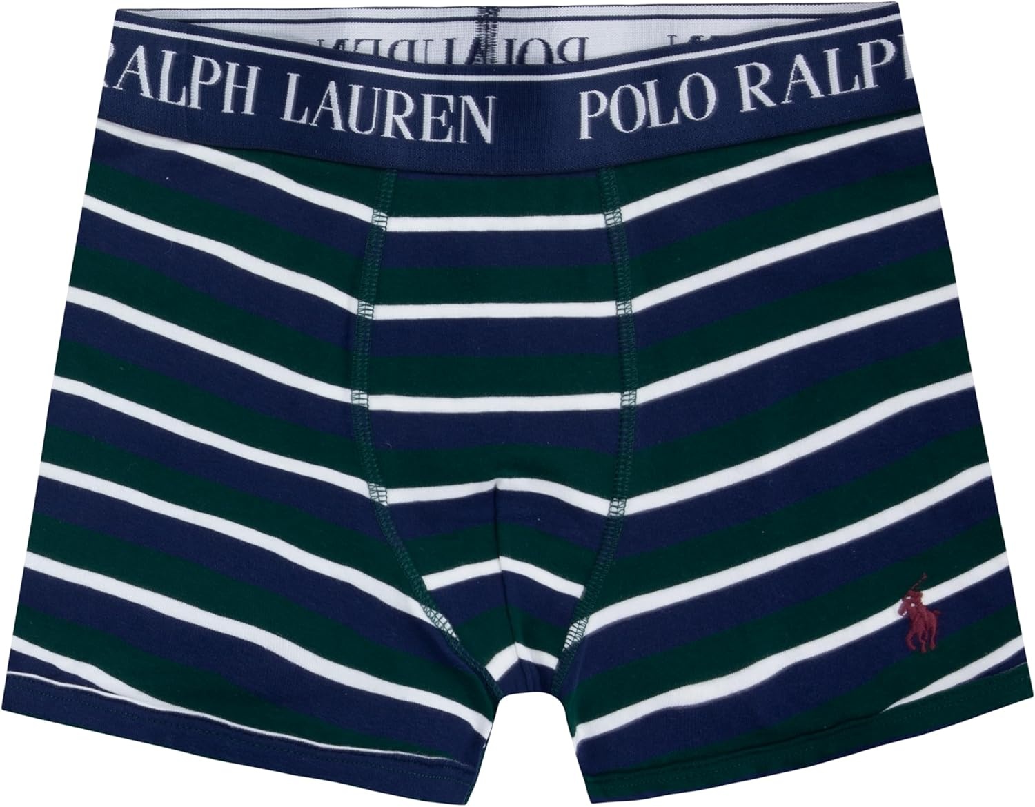 imagePOLO RALPH LAUREN Boys Multipack Boxer BriefsHunt GreenMaroon 3pack