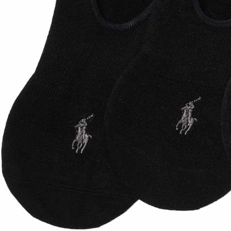 image:imagePOLO RALPH LAUREN Mens Super Soft Dress Liner Socks 3 Pair Pack Silvadur Invisible ComfortBlack
