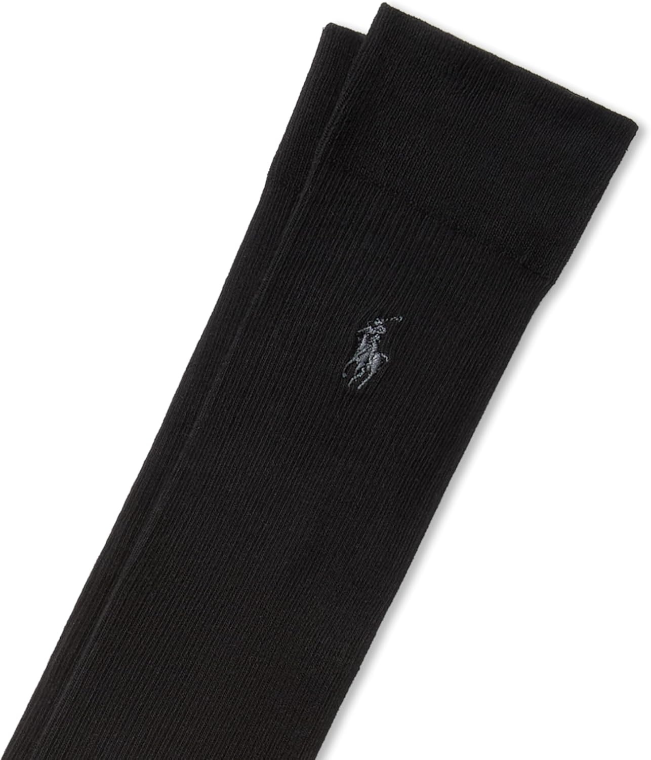 image:imagePOLO RALPH LAUREN Womens Classic Ribbed Knee High Socks 1 Pair Pack Cotton ComfortBlack