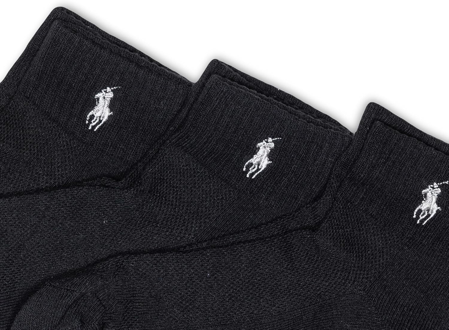 image:imagePOLO RALPH LAUREN Womens Cushioned Cotton Sport Ankle Socks 3 Pair Pack Athletic Half Cushion ComfortBlack