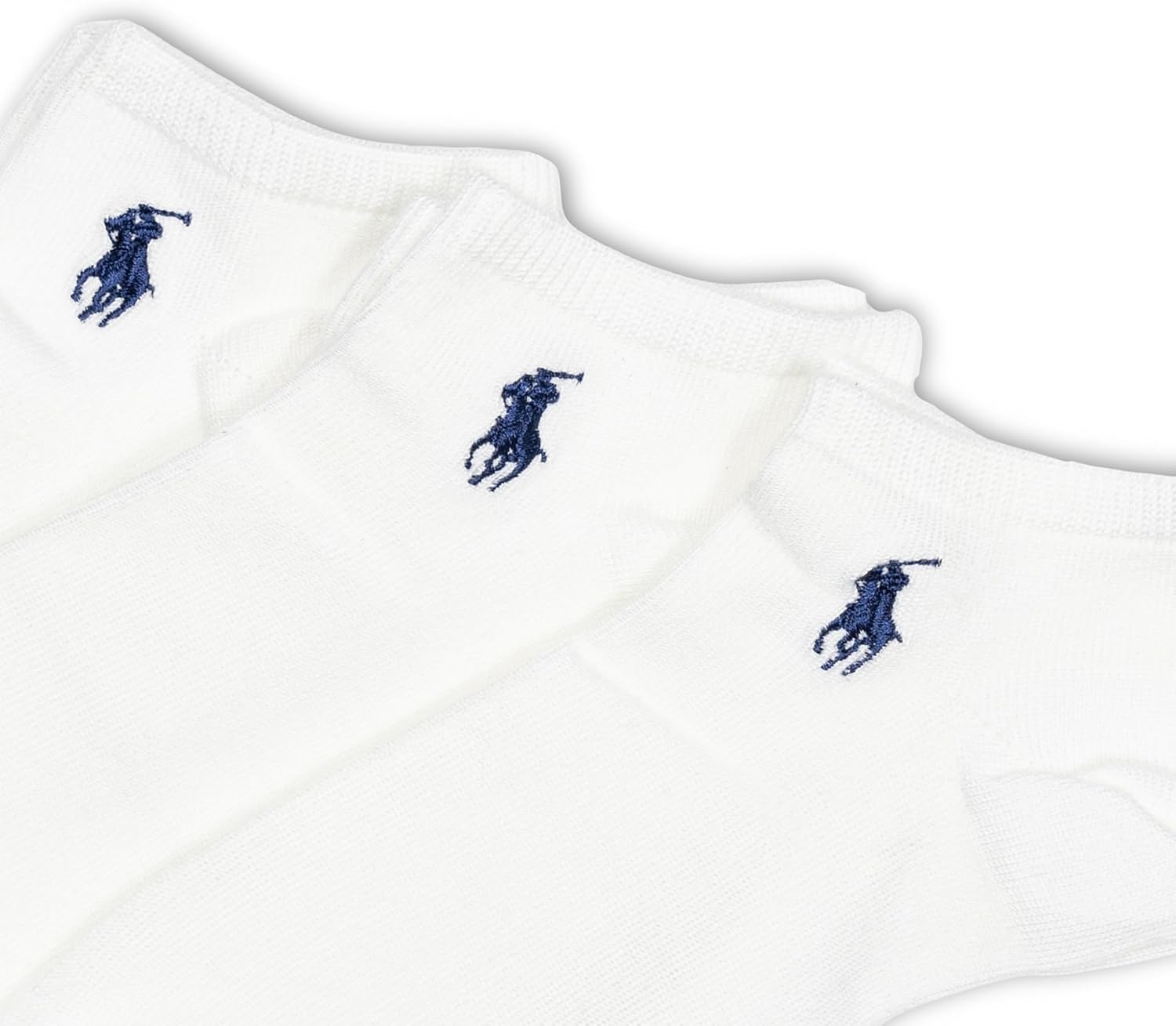image:imagePOLO RALPH LAUREN Womens Super Soft Low Cut Socks 3 Pair Pack Reinforced Heel amp ToeWhite