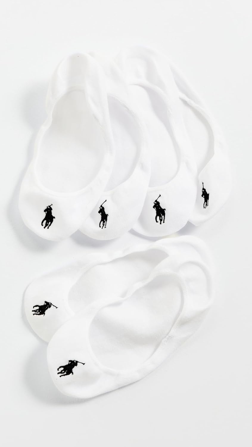 image:imagePOLO RALPH LAUREN Womens Ultra Low Liner Socks 3 Pack White 410