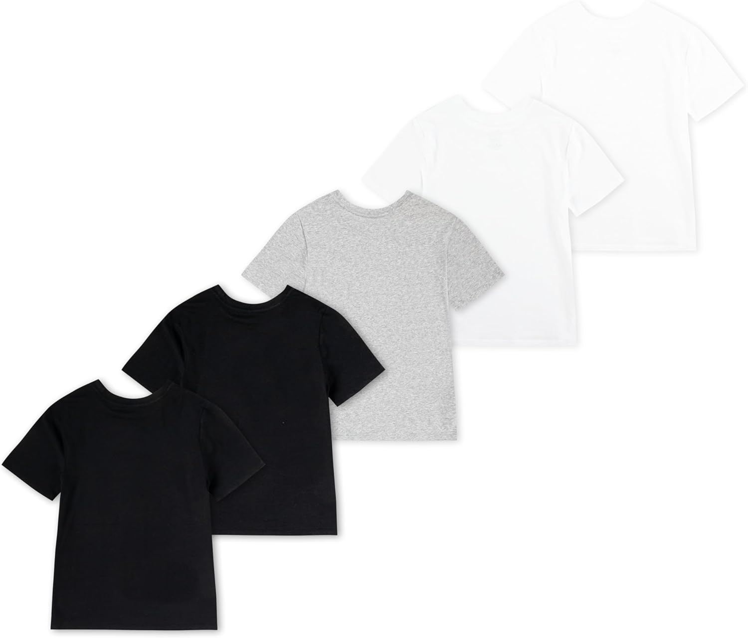 imagePolo Ralph Lauren Boys MultiPack Short Sleeve UndershirtBlackGrey 5pack