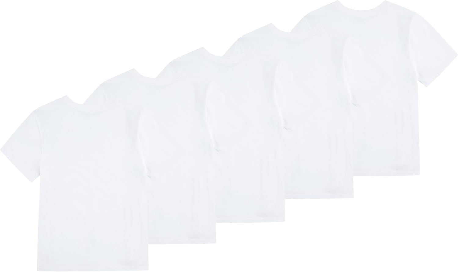 imagePolo Ralph Lauren Boys MultiPack Short Sleeve UndershirtWhite 5pack