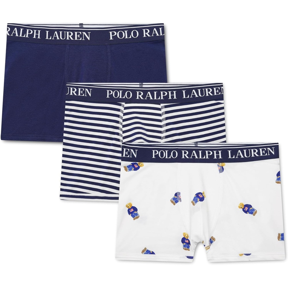 imagePOLO RALPH LAUREN Boys Multipack Boxer BriefsNewport Navy 3pack
