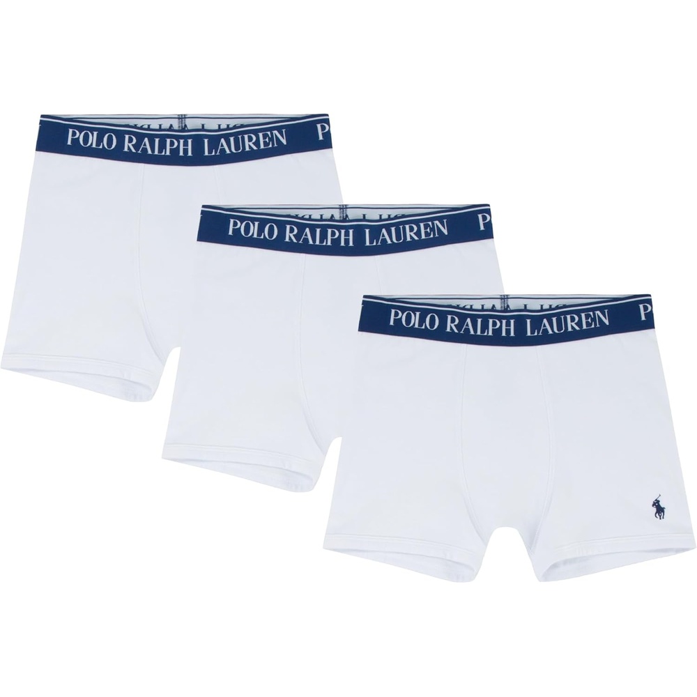 imagePOLO RALPH LAUREN Boys Multipack Boxer BriefsWhite 3pack