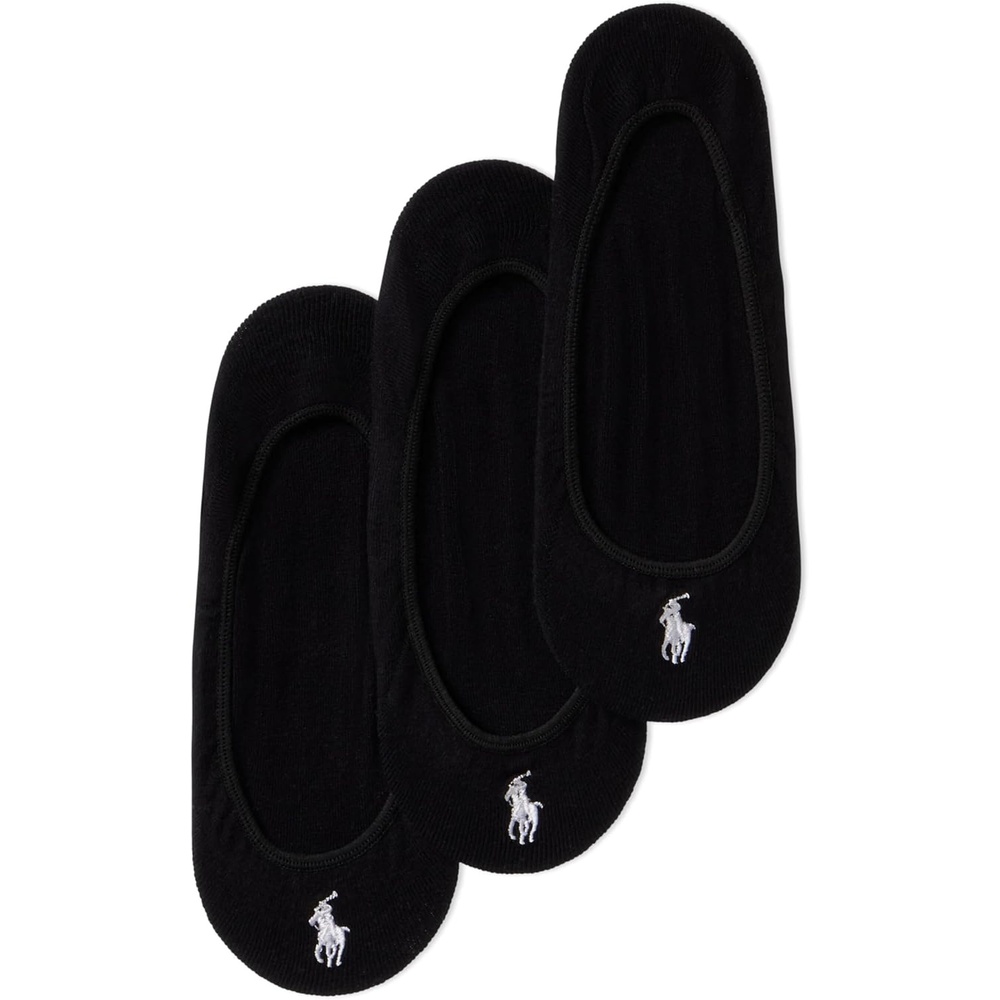 image:imagePOLO RALPH LAUREN Womens Ultra Low Liner Socks 3 PackBlack