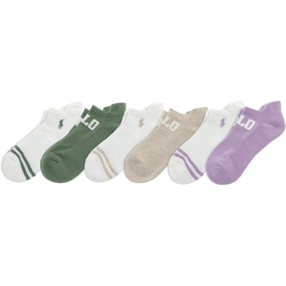image:imagePolo Ralph Lauren Womens RL Low Cut 6 PackLight Assorted