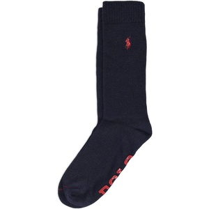 POLO RALPH LAUREN Men’s Casual Cozy Gripper Lounge Socks(Navy)