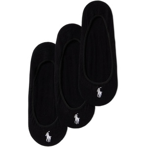 POLO RALPH LAUREN Women’s Ultra Low Liner Socks 3 Pack(Black)