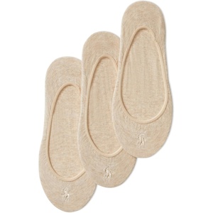 POLO RALPH LAUREN Women’s Ultra Low Liner Socks 3 Pack(Nude)