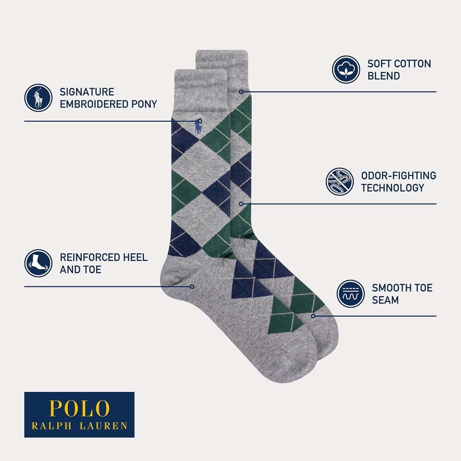 image:imagePolo Ralph Lauren Mens Argyle Pattern Dress Crew Socks 3 PairsNew Wine